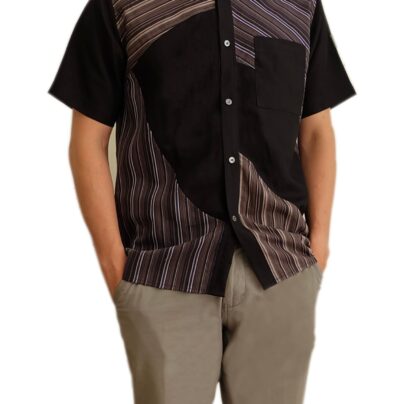 Aru Shirt Black Upcycled