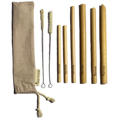 Bamboo Straw Set Family