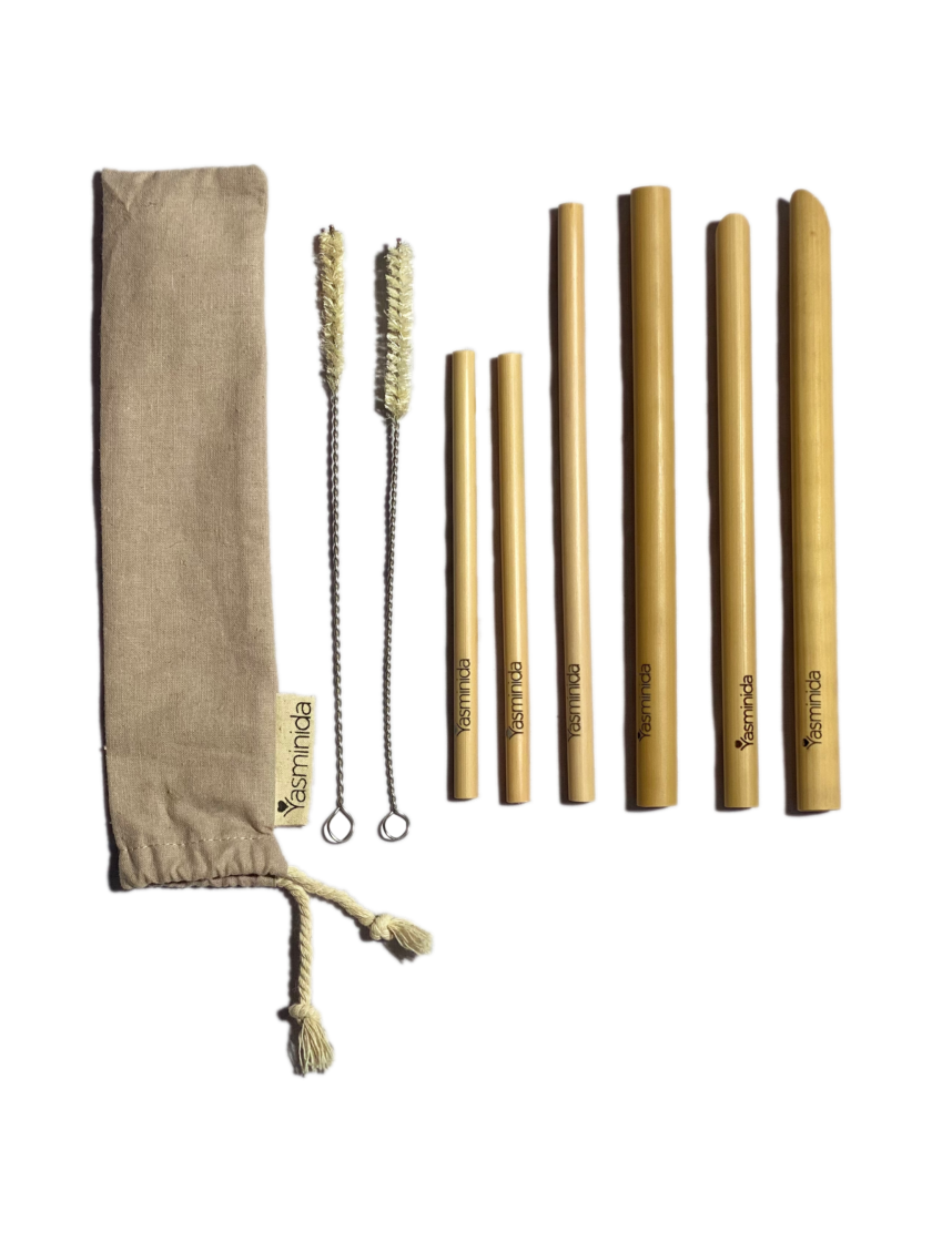 Bamboo Straw Set Family