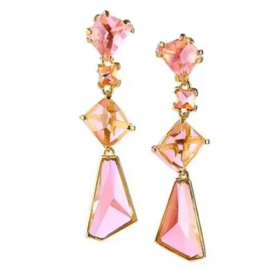 ARTISTICA Dangling Long Earring with Recycle Glass