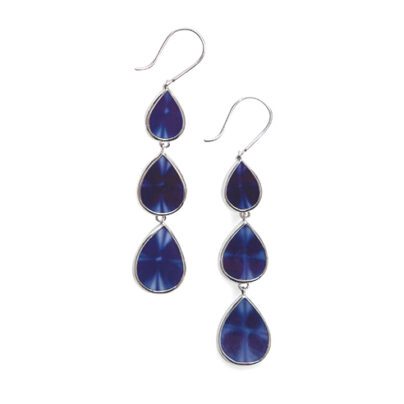 ARTISTICA Blue Tulip Long Earring