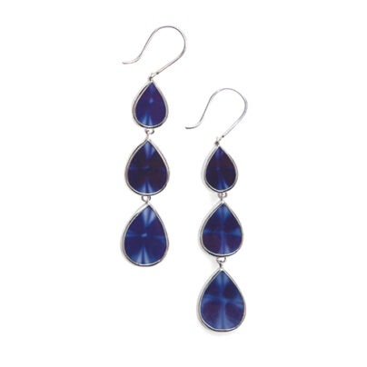 ARTISTICA Blue Tulip Long Earring
