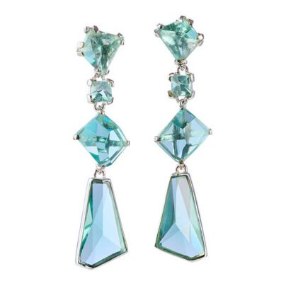 ARTISTICA Dangling Long Earring with Recycle Glass