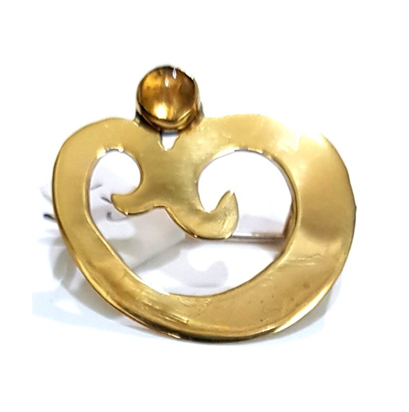 ARTISTICA Yellow Seed Brooch