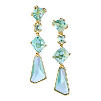 ARTISTICA Dangling Long Earring with Recycle Glass