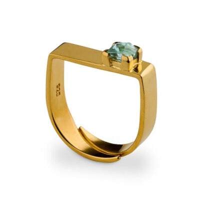 ARTISTICA Minimalist Ring with Recycle Glass