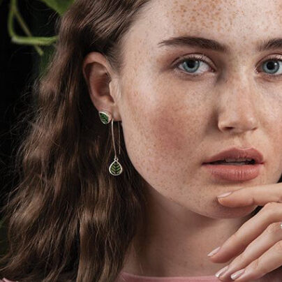ARTISTICA Leaves of Life Dangling Earring - Gambar 2