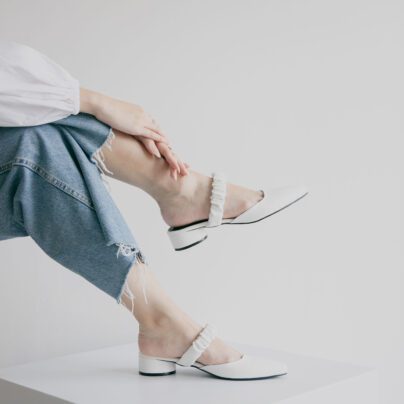 Hana Heels White